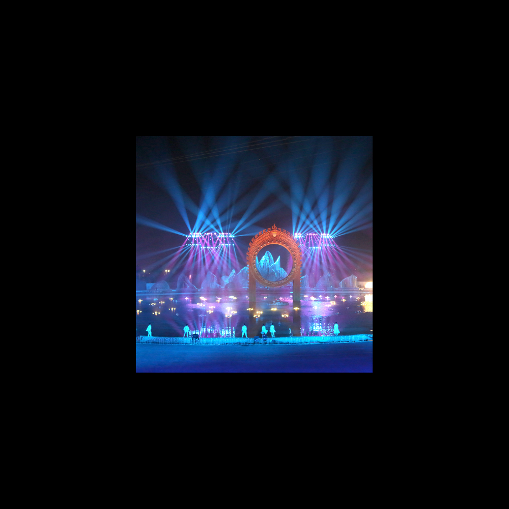 山西晋中潇河文艺小镇LED户外格栅屏项目